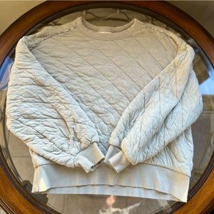 🍃Quilted Light Green Sweatshirt size -M🍃